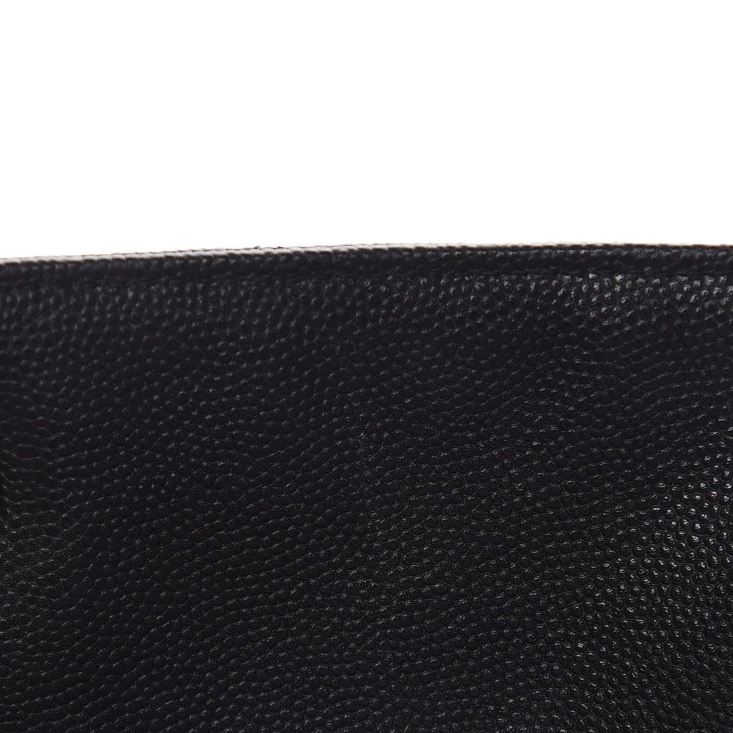 Caviar Quilted Large CC Shopping Tote Black