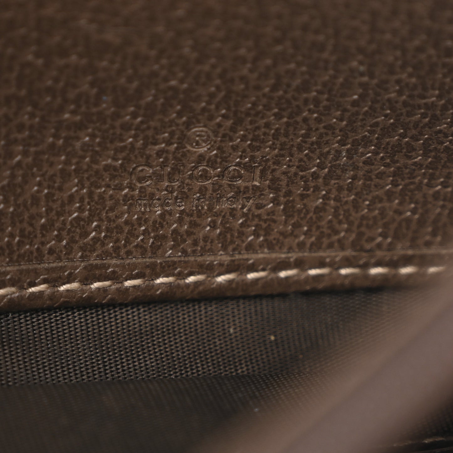 GG Supreme Monogram Web Ophidia Wallet On Chain Brown