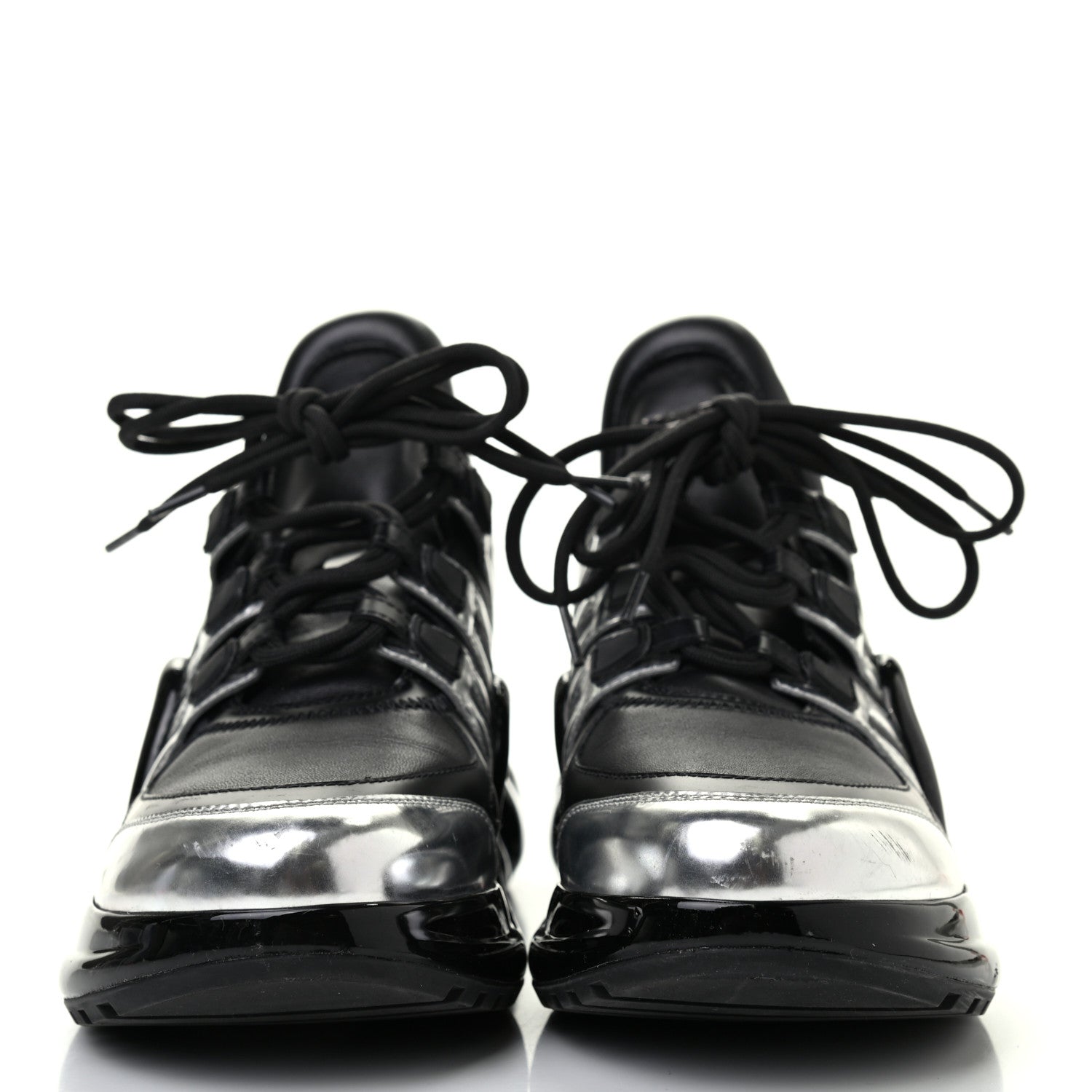 Louis Vuitton Patent LV Archlight Sneakers 41 Black Silver 2 of 6