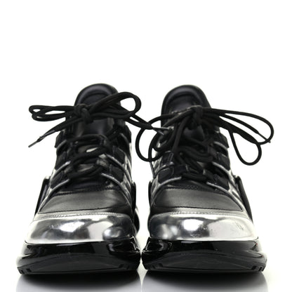 Louis Vuitton Patent LV Archlight Sneakers 41 Black Silver 2 of 6