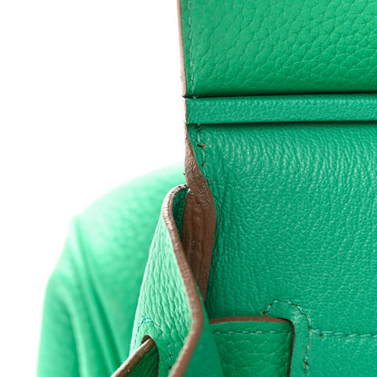 Hermes Taurillon Clemence Birkin 35 Menthe 16 of 26
