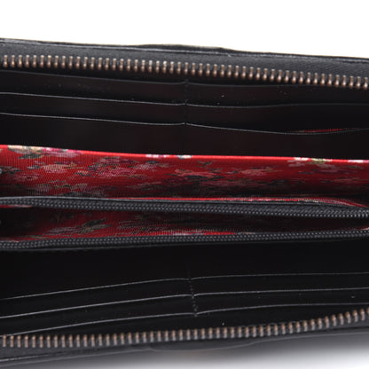 Gucci Calfskin Web Trapuntata GG Zip Around Wallet Black 5 of 11