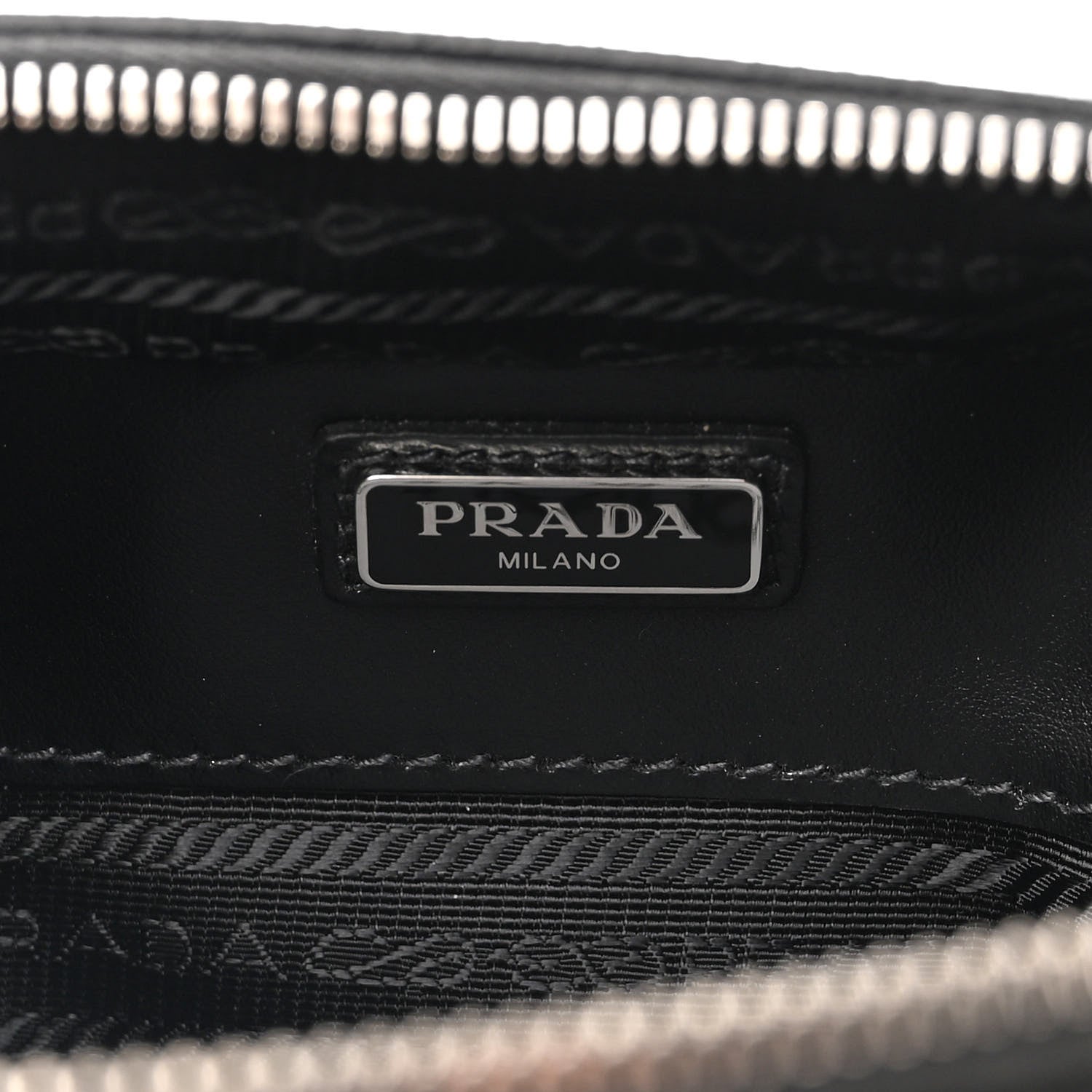 Prada Saffiano Travel Medium Brique Crossbody Bag Black 6 of 11