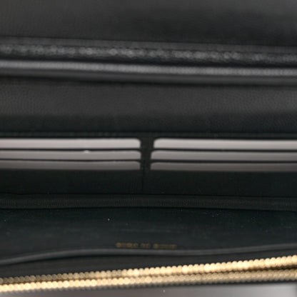 Chanel Caviar Quilted Golden Class Wallet On Chain WOC Black 5 of 9