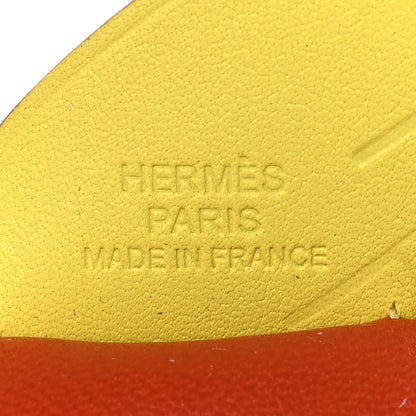 Hermes Milo Lambskin Grigri Rodeo Pegase Horse Bag Charm PM Cornaline Bleu Brume Lime 3 of 5