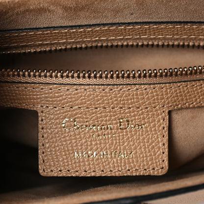 Christian Dior Grained Calfskin Saddle Bag With Strap Warm Taupe 6 of 9