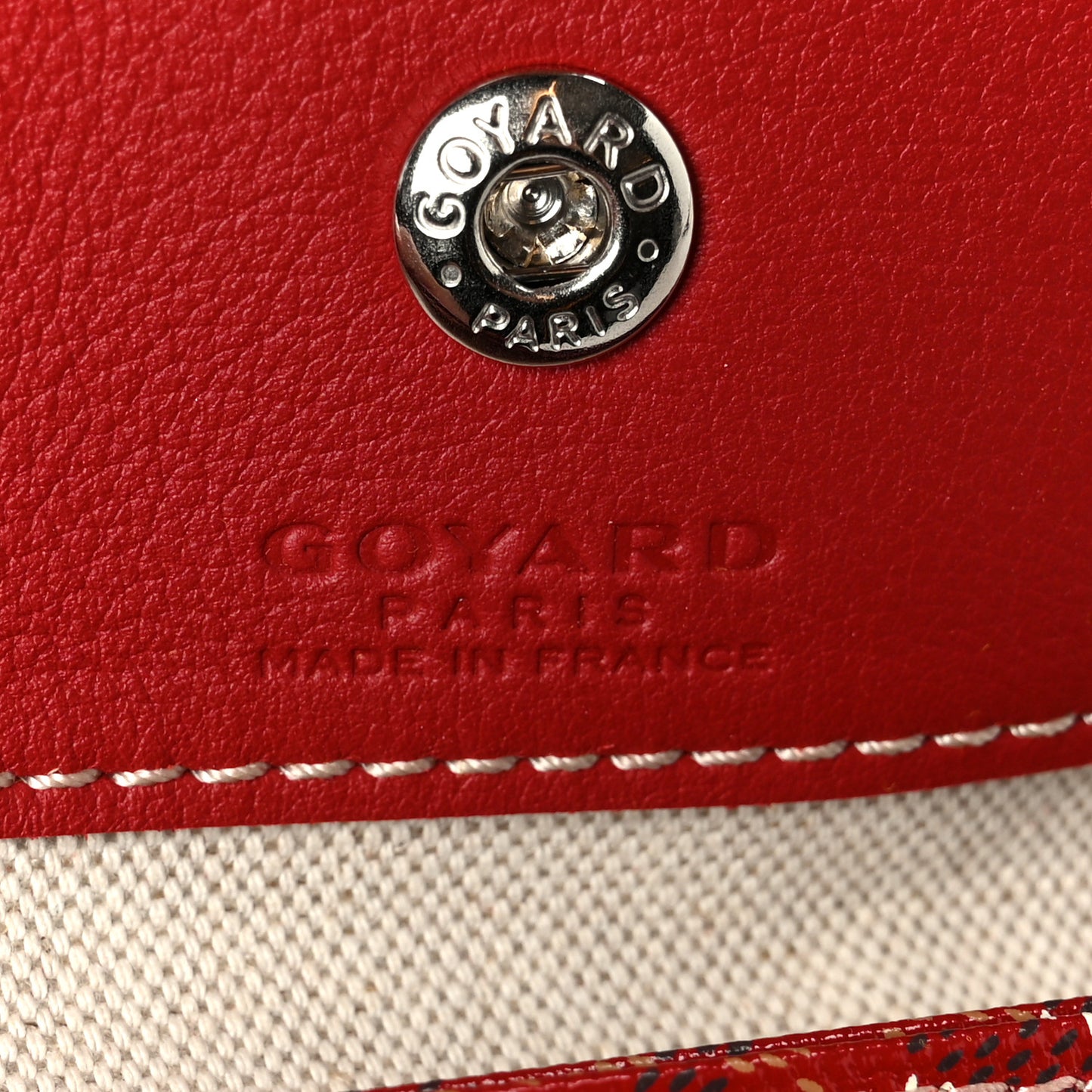 Goyardine Reversible Mini Anjou Red