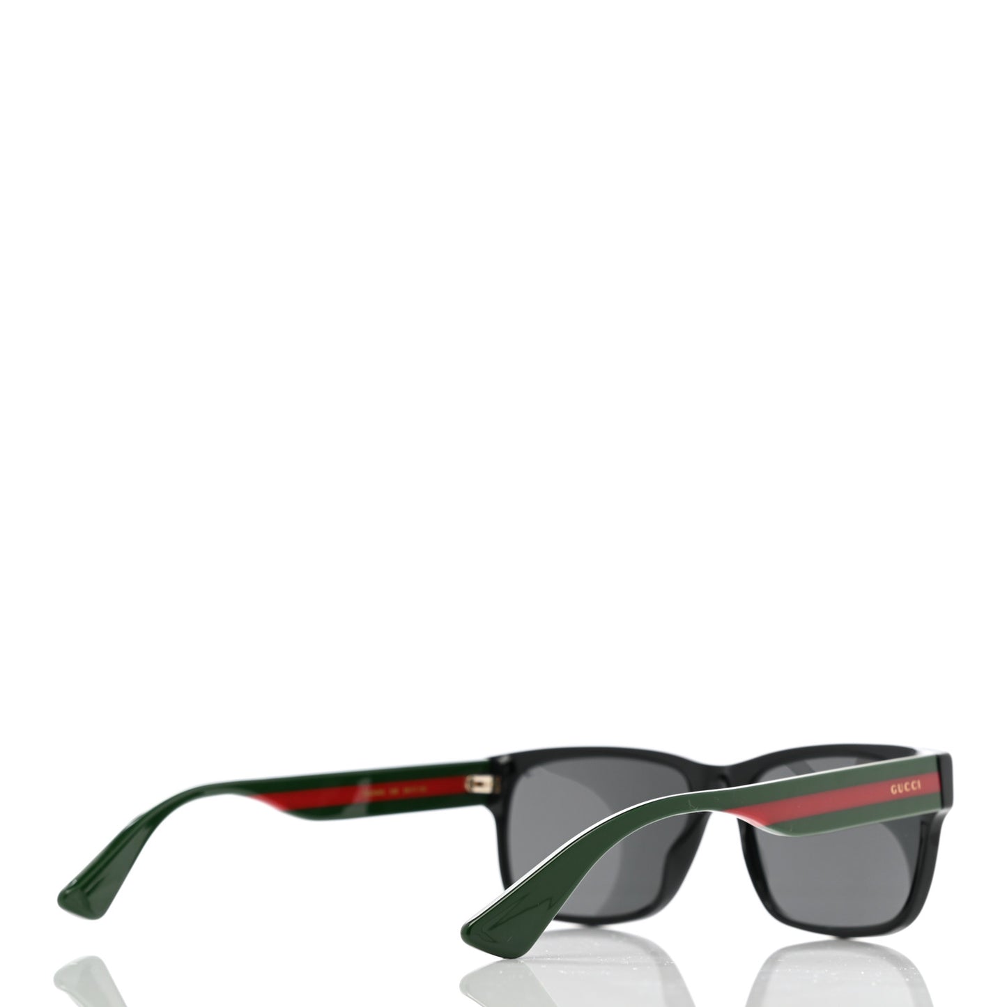 Acetate Square Frame Web Sunglasses GG0340S Black