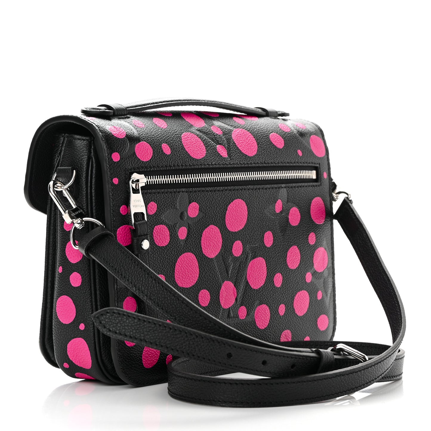 LV x YK Empreinte Monogram Giant Pochette Metis Black Fuchsia