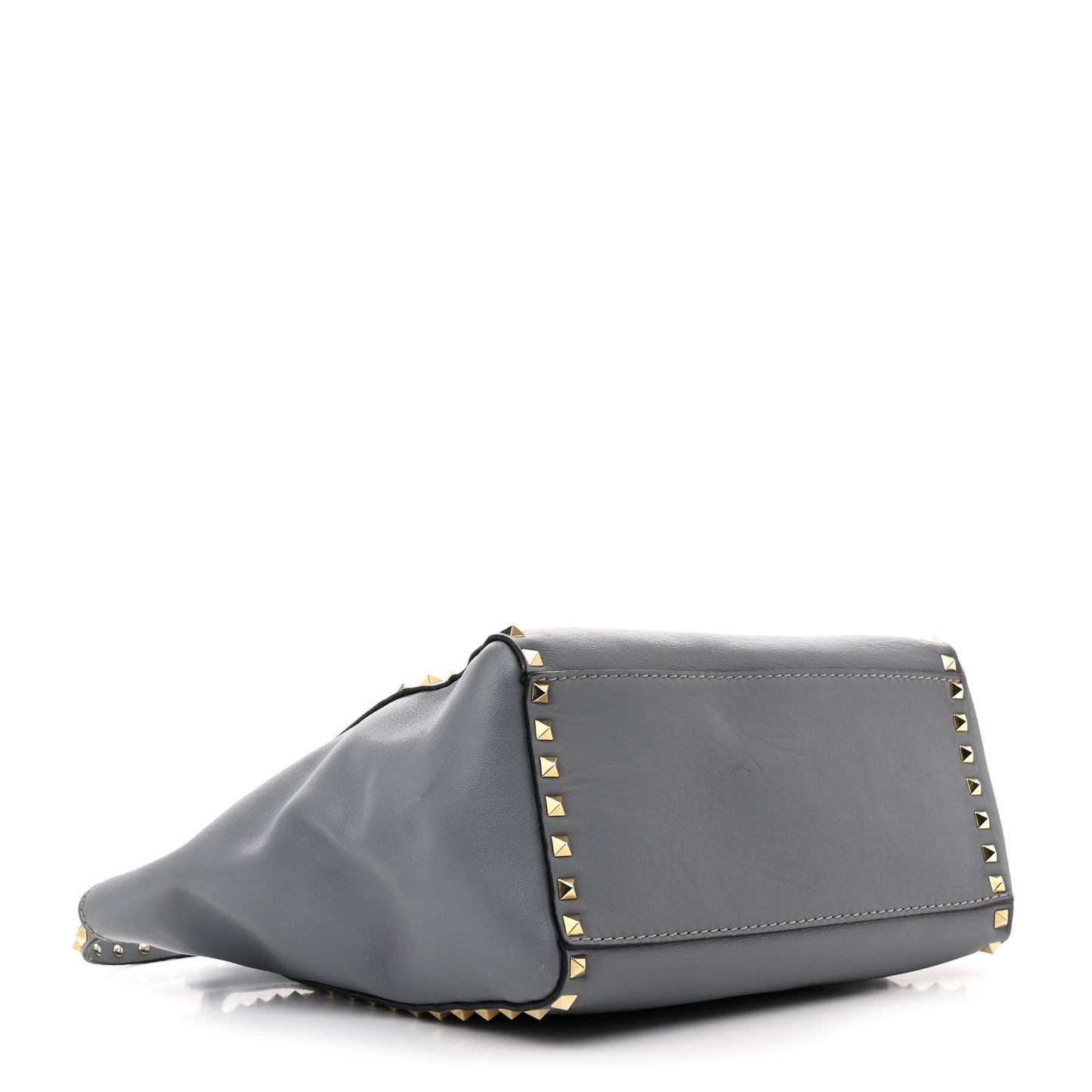 Vitello Rockstud Double Handle Tote London Stone