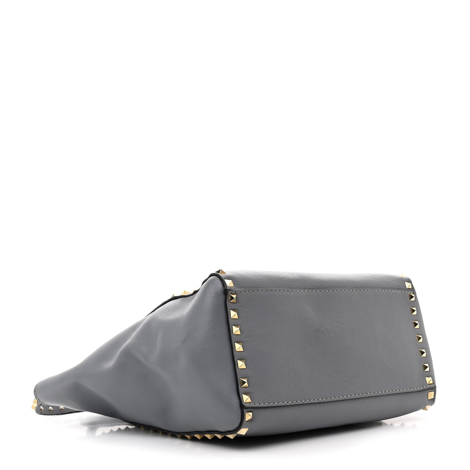Valentino Garavani Vitello Rockstud Double Handle Tote London Stone 4 of 16