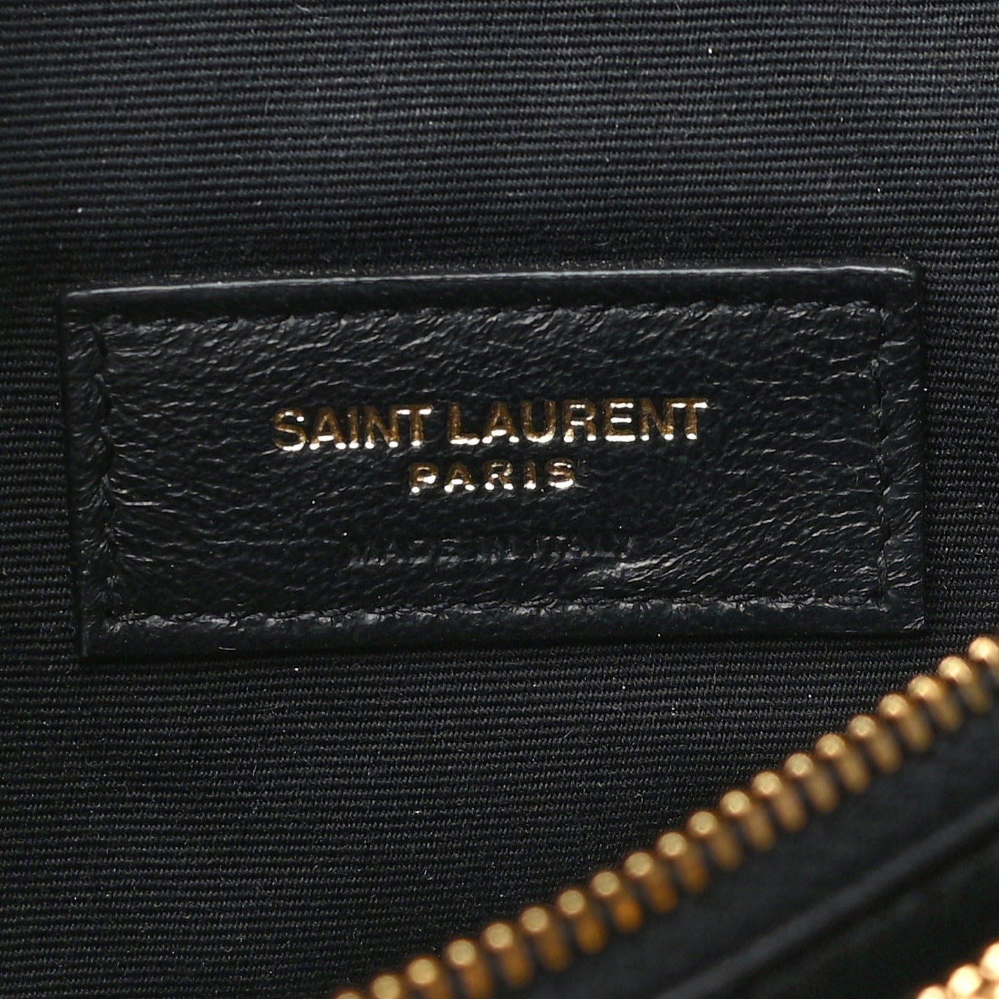 Lambskin Diamond Quilted Monogram Angie Chain Bag Black