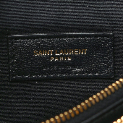 Saint Laurent Lambskin Diamond Quilted Monogram Angie Chain Bag Black 8 of 31