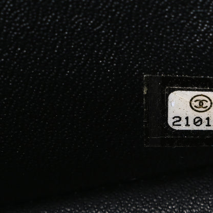 Chanel Lambskin Chevron Quilted Jumbo Double Flap So Black 7 of 11