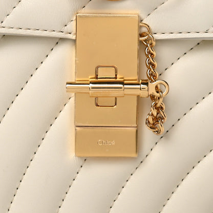 Chloe Calfskin Quilted Mini Drew Bijou Shoulder Bag Natural White 9 of 9
