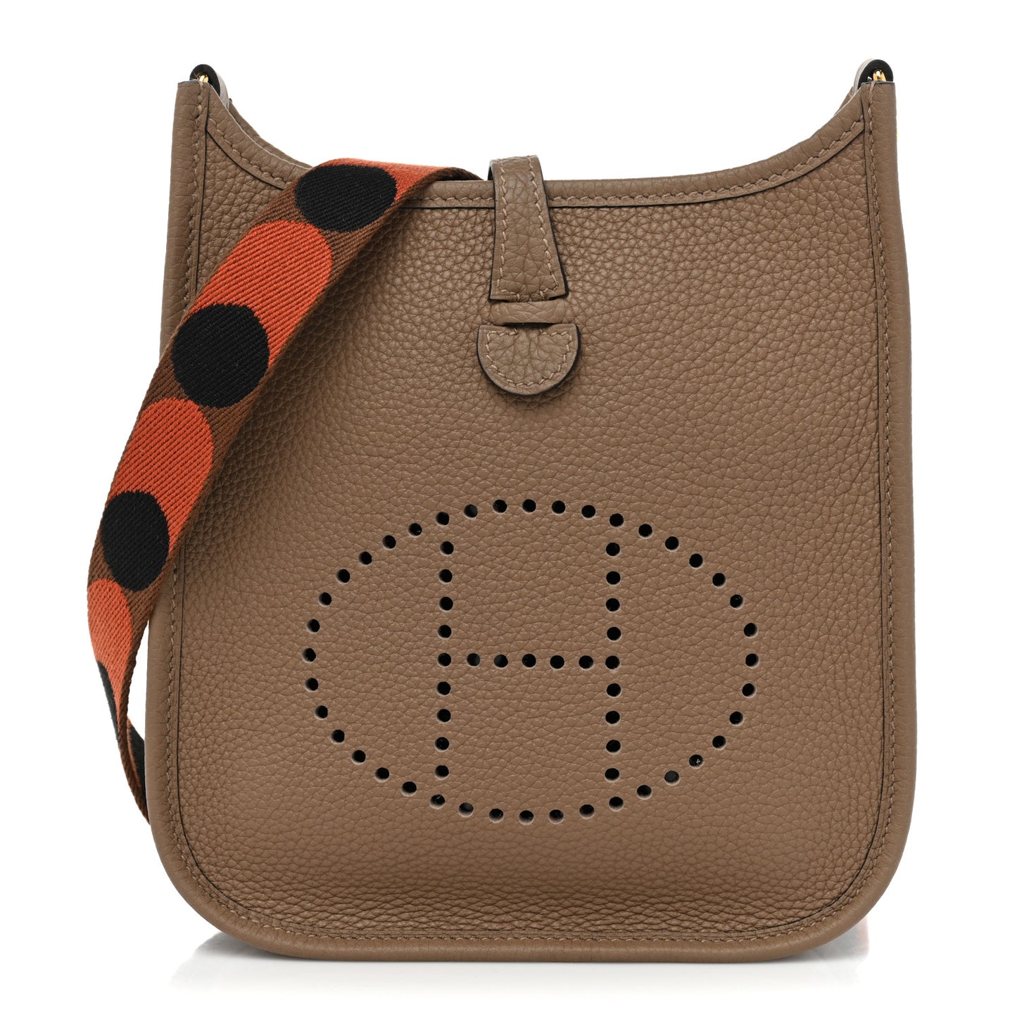 Taurillon Clemence Flipperball Sangle Evelyne TPM Beige De Weimar Noisette Cuivre Gold