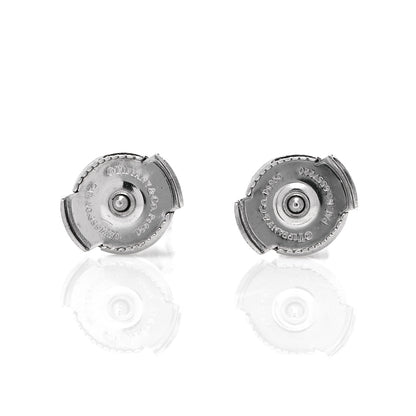 Tiffany Platinum Diamond .31ctw Solitaire Earrings 3 of 5