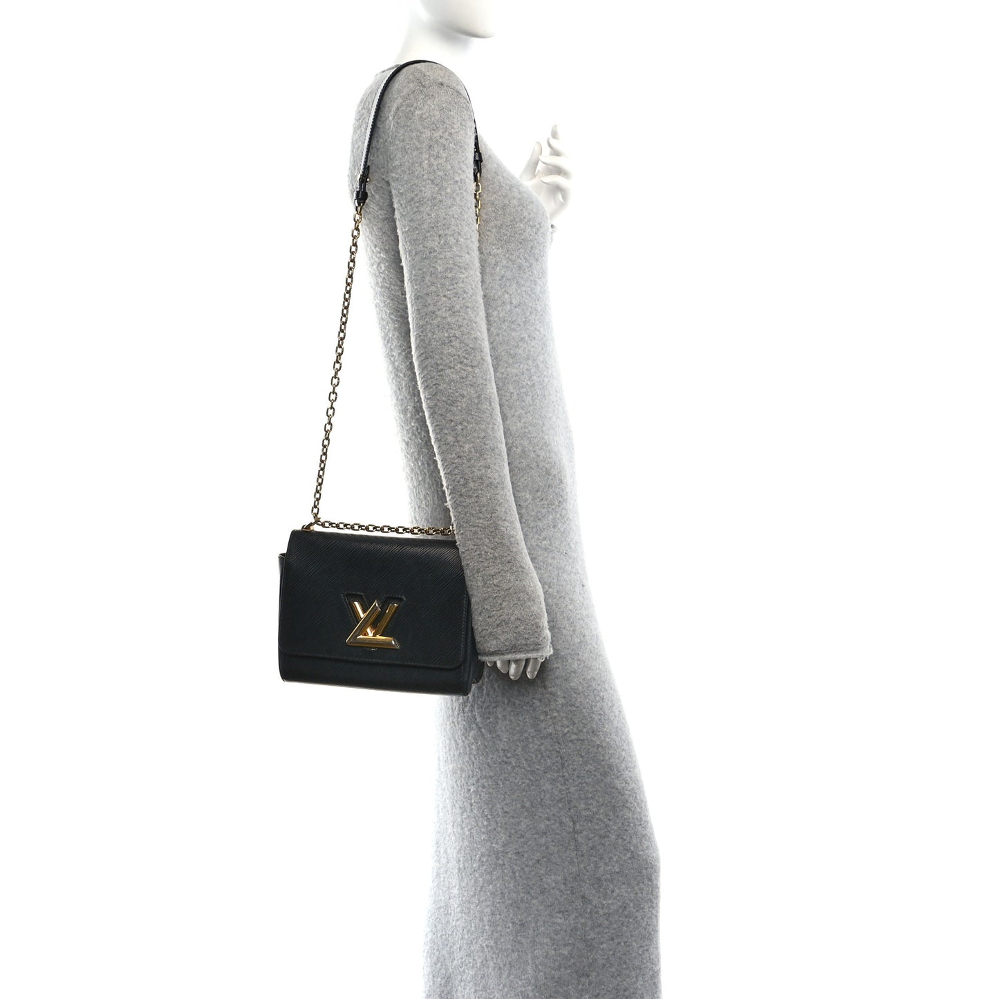 Epi Twist Shoulder Bag MM Black