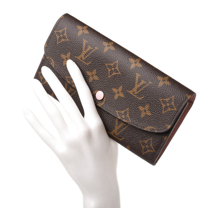Louis Vuitton Monogram Emilie Wallet Rose Ballerine 2 of 10