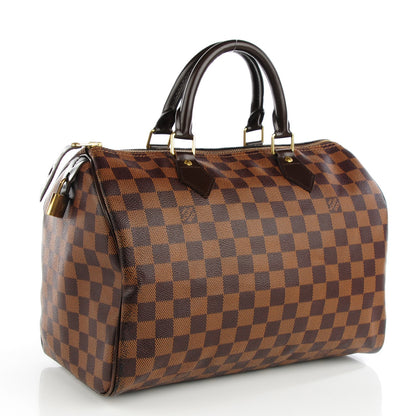 Louis Vuitton Damier Ebene Speedy 30 4 of 10