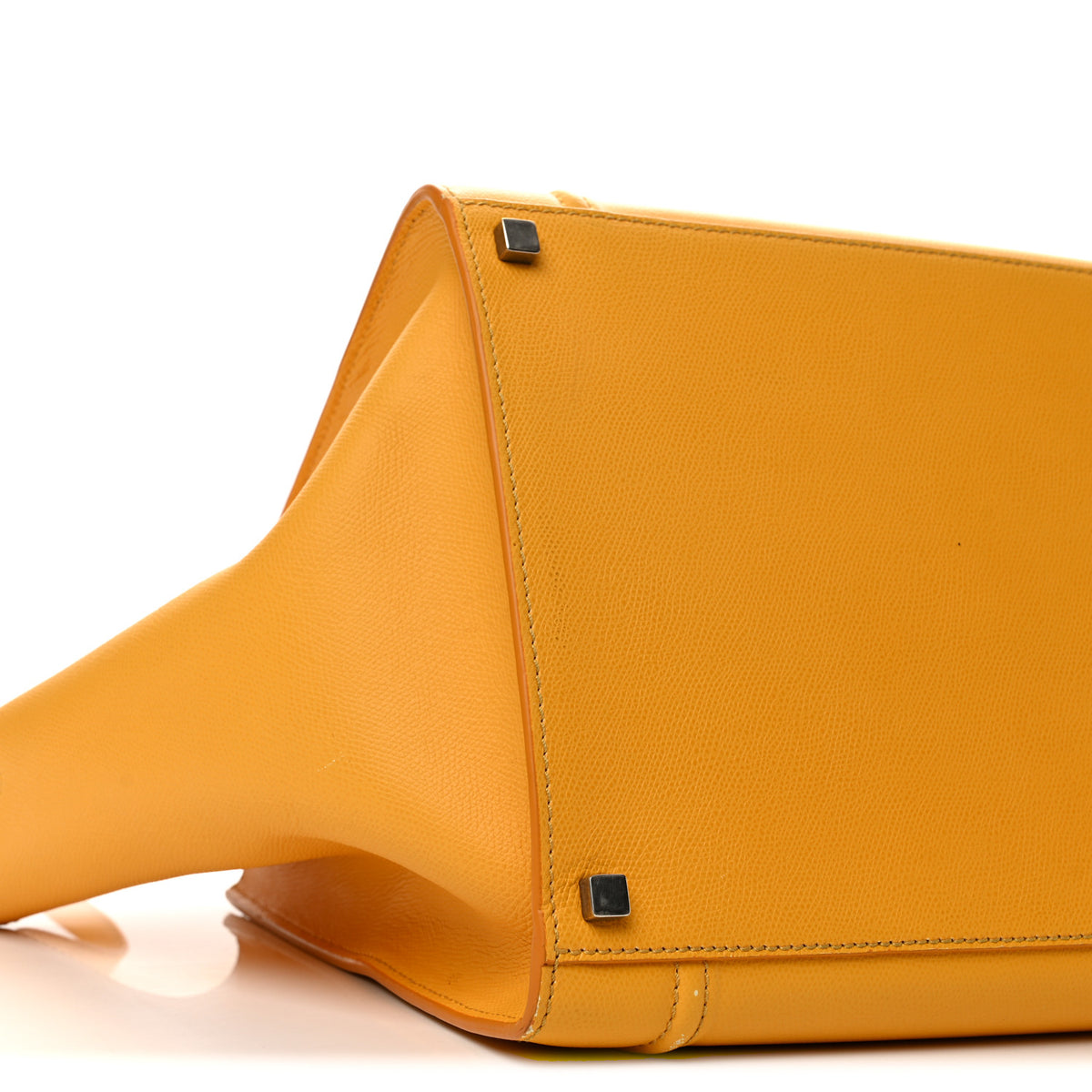 Celine Supple Calfskin Medium Phantom Luggage Yellow 10 of 14