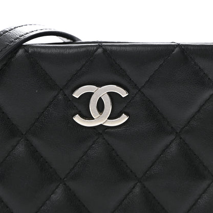 Chanel Lambskin Quilted Crossbody Bag Black 16 of 23