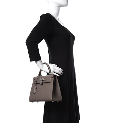 Hermes Epsom Kelly Sellier 25 Etain 2 of 40