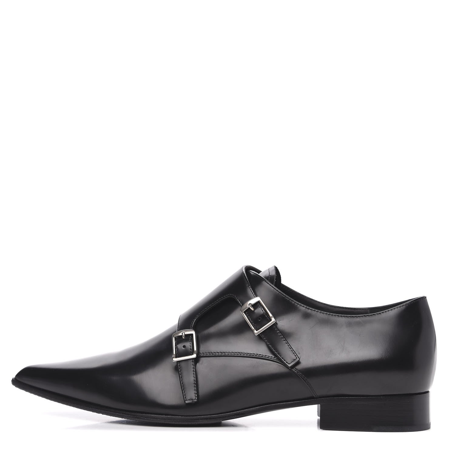 Christian Dior Brushed Calfskin Swing Monk Shoe 41 Black 1 of 8