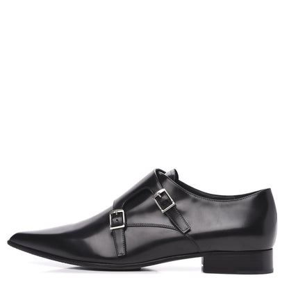 Christian Dior Brushed Calfskin Swing Monk Shoe 41 Black 1 of 8