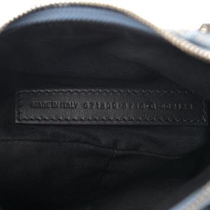 Balenciaga Bleached Denim BB Monogram Le Cagole Shoulder Bag XS Blue 7 of 10