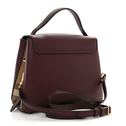 Burberry Derby Calfskin House Check Small Camberley Mahogany Red 2 of 10