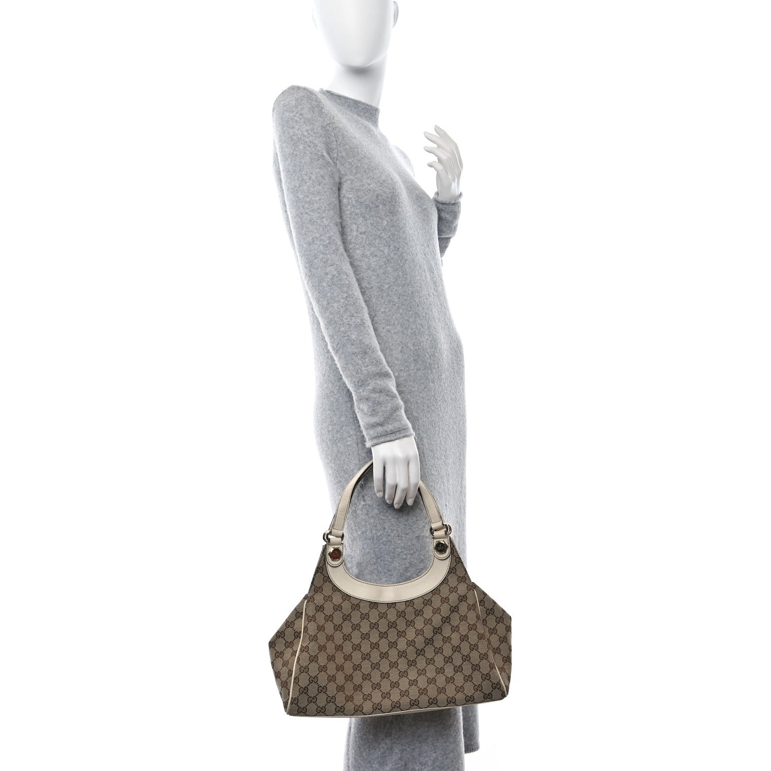 Gucci Monogram Medium Charmy Shoulder Bag Off White 2 of 9