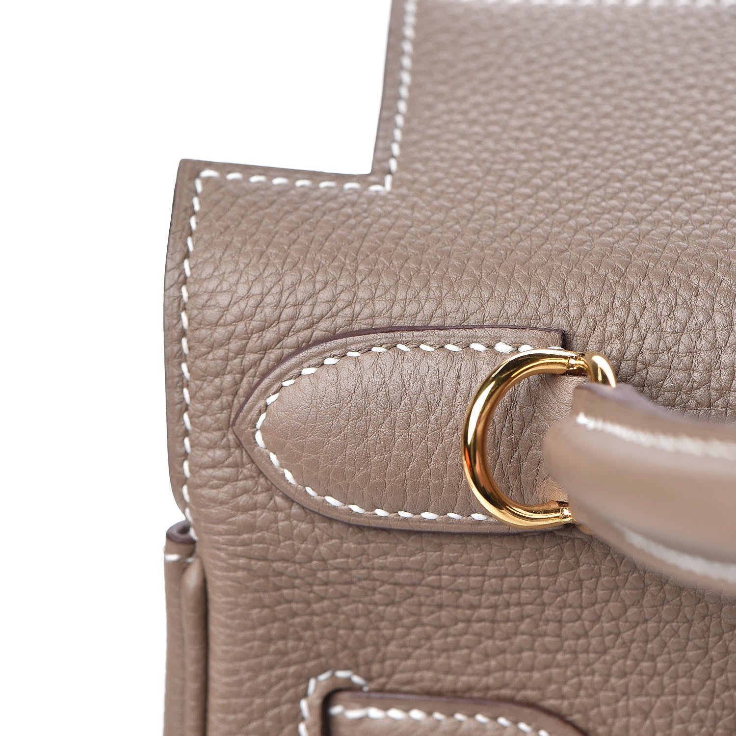 Hermes Togo Kelly Retourne 28 Etoupe 24 of 41