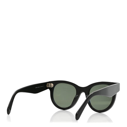 Celine Acetate Studded Mineral Round Sunglasses CL40031 Black 4 of 7