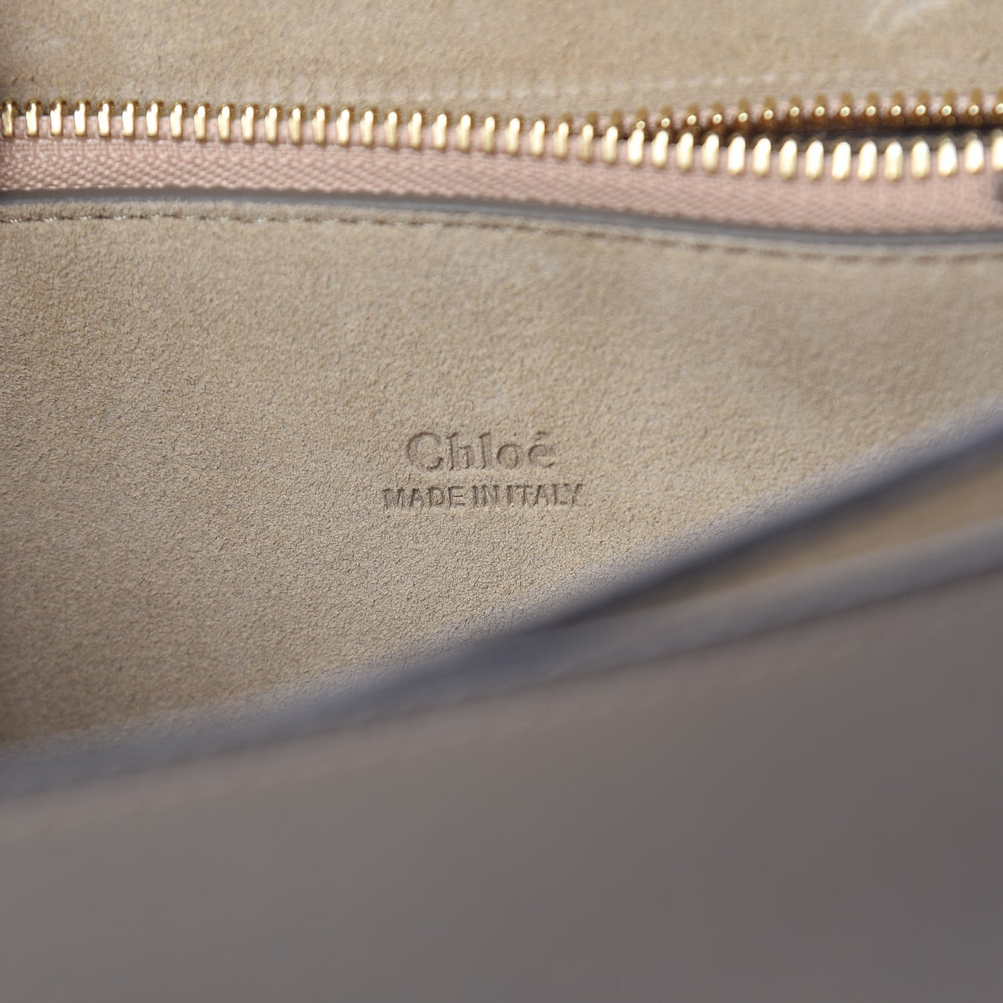 Calfskin Suede Medium Faye Shoulder Bag Motty Grey