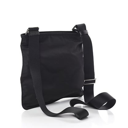 Prada Nylon Vela Flat Messenger Bag Black 3 of 8