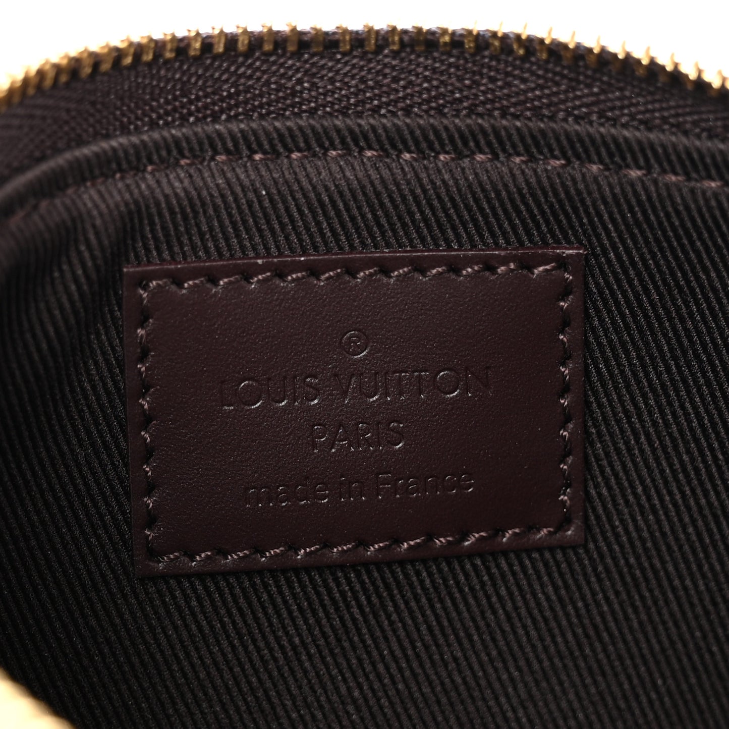 Vernis Monogram Mini Pochette Accessories Amarante