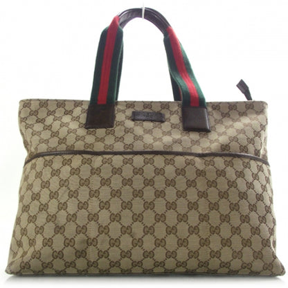 Gucci Monogram Web Large Diaper Tote Brown 1 of 11