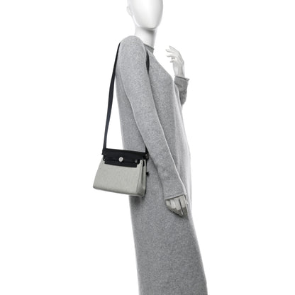 Hermes Military Toile Vache Hunter Herbag Zip Retourne 20 Ecru Vert Moyen Black 2 of 11