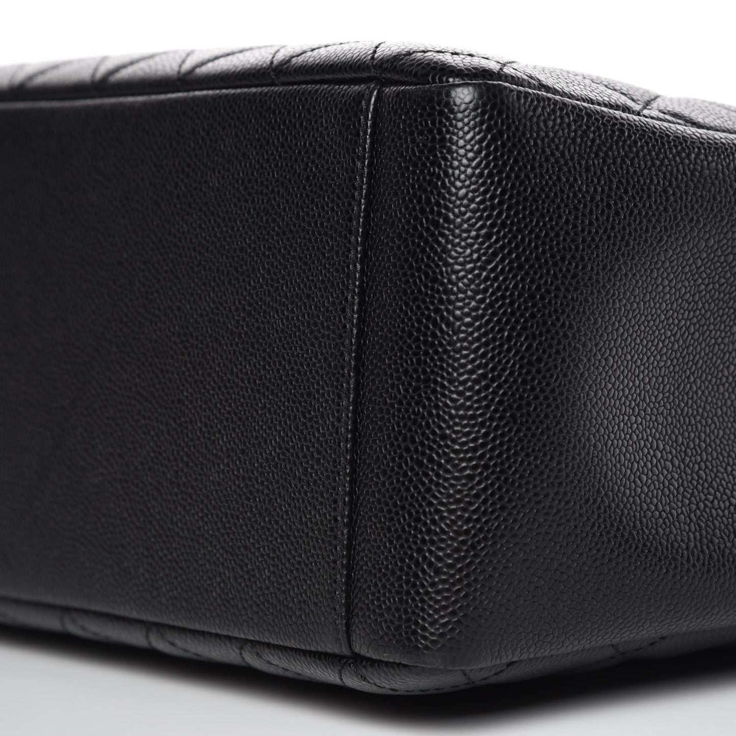 Caviar Quilted Grand Shopping Tote GST Black