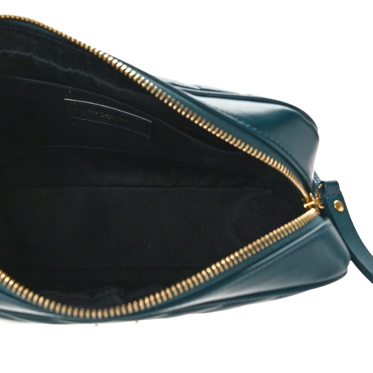 Saint Laurent Calfskin Matelasse Monogram Lou Camera Bag Sea Turquoise 5 of 9