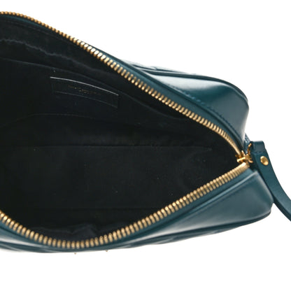 Saint Laurent Calfskin Matelasse Monogram Lou Camera Bag Sea Turquoise 5 of 9