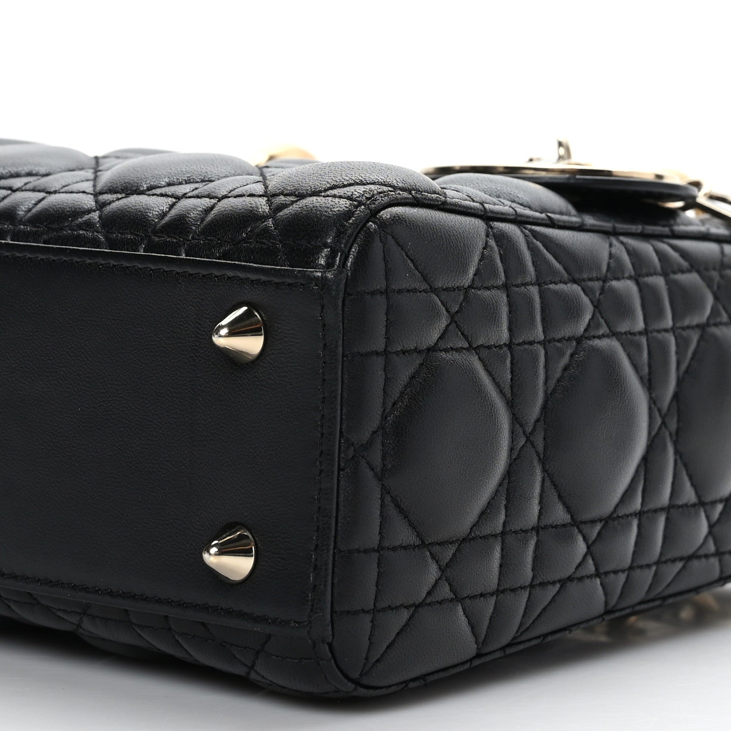 Christian Dior Lambskin Cannage Small My ABCDior Lady Dior Black 9 of 9