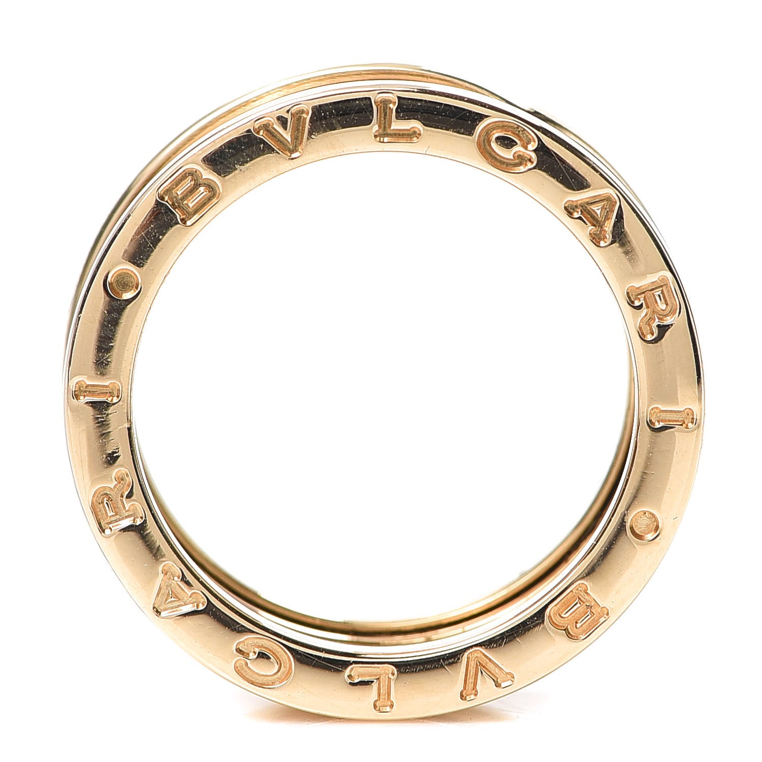 Bulgari 18K Yellow Gold B.Zero1 Three-Band Ring 56 7.5 4 of 5
