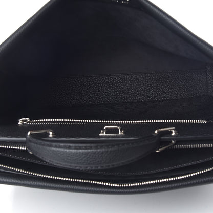 Fendi Cuoio Romano Selleria Large Mens Peekaboo Iconic Essential Satchel Black 7 of 9