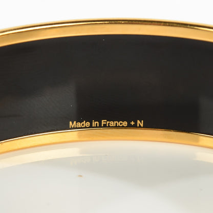 Hermes Enamel Printed Caleche Wide Bracelet 70 Orange 4 of 4