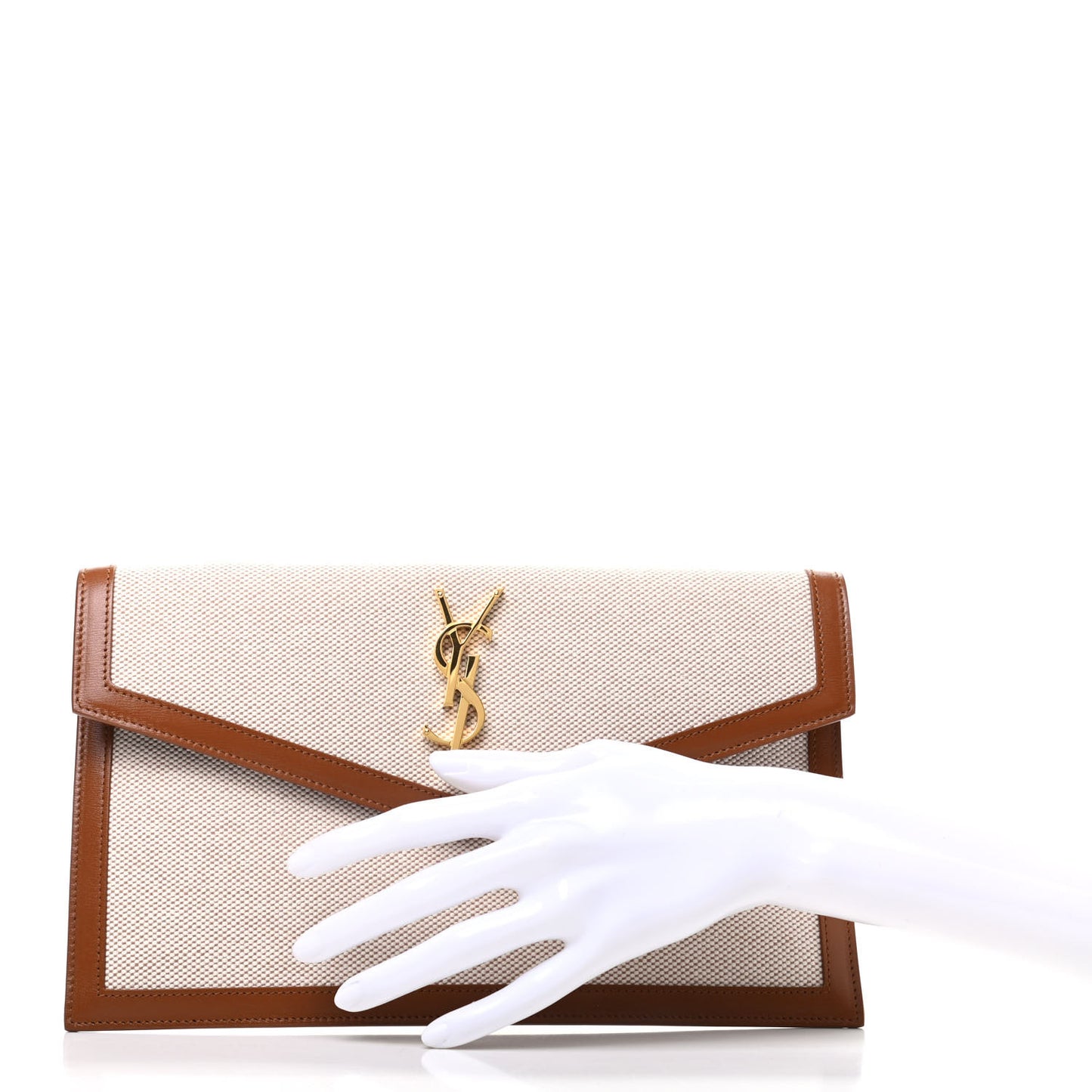 Canvas Uptown Pouch Natural Beige Brick