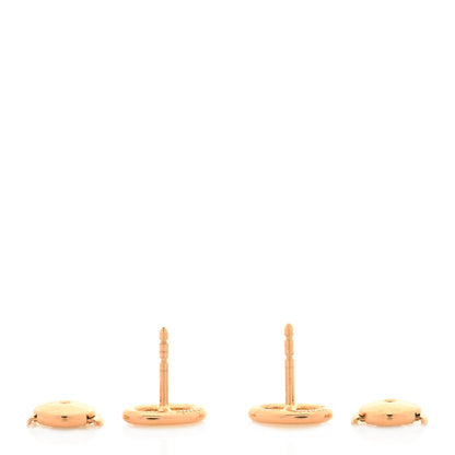 Hermes 18K Rose Gold TPM Farandole Stud Earrings 2 of 3
