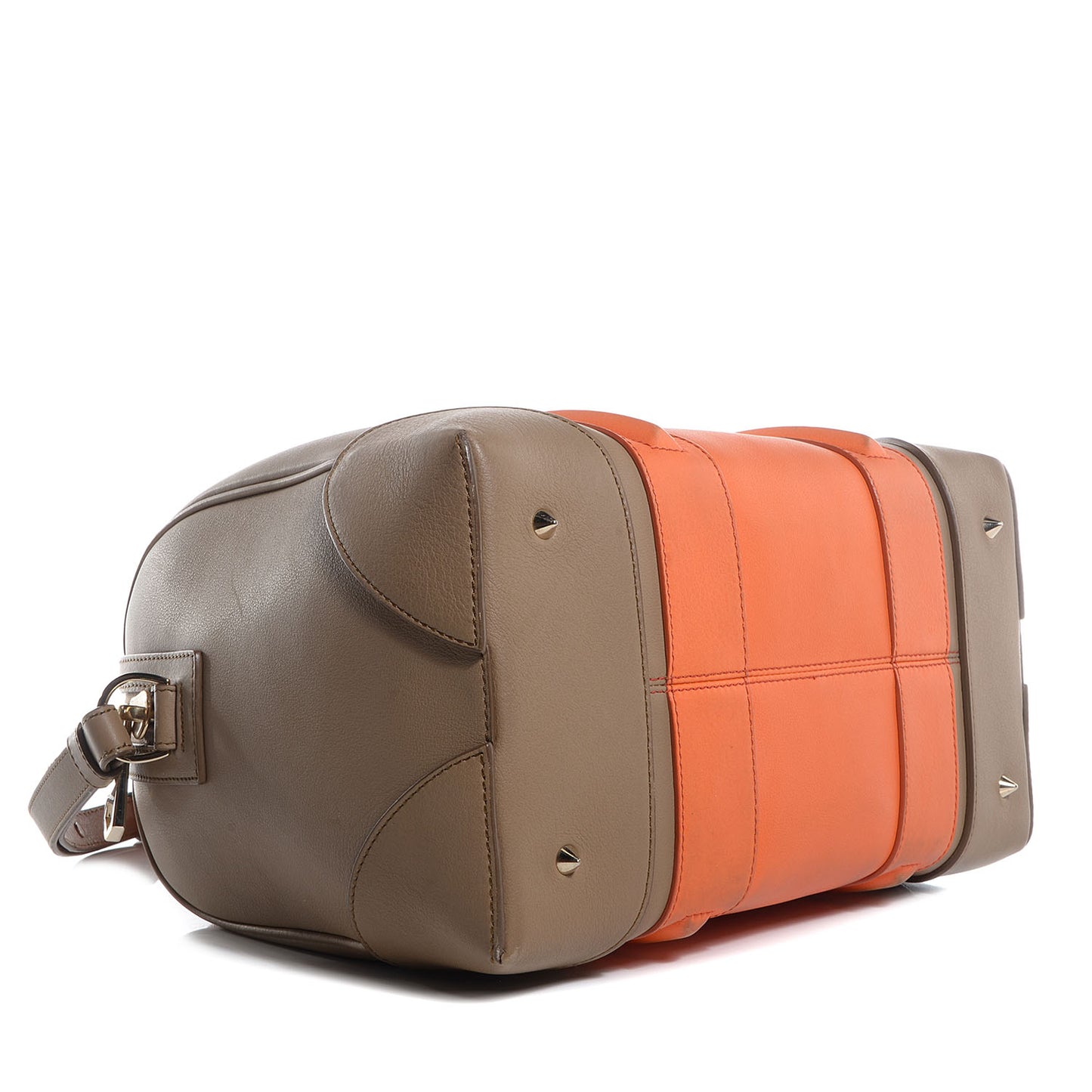Matte Calfskin Medium Bi-Color Lucrezia Beige Orange
