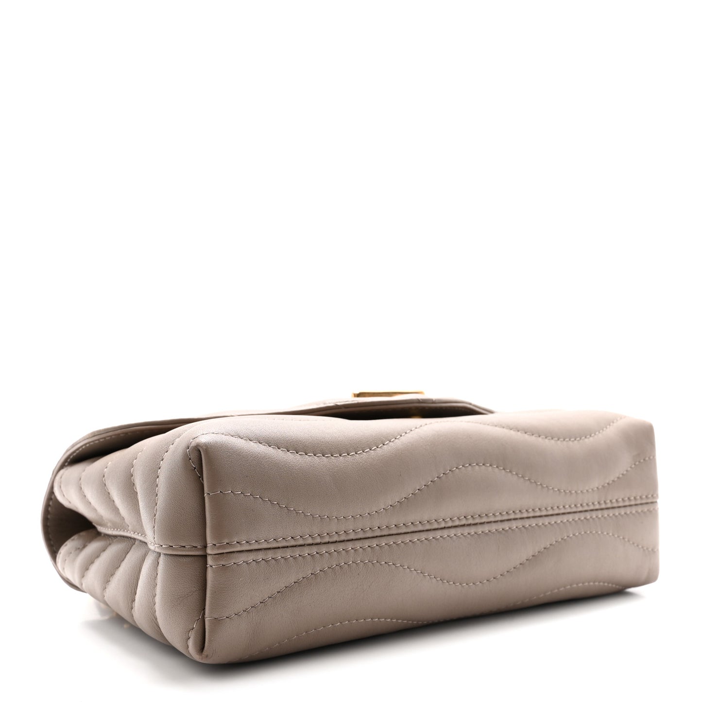 Calfskin LV New Wave Chain Bag Taupe
